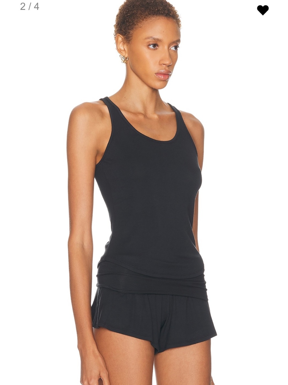 Lunya Soft Modal Rib Curved Hem Tank Top